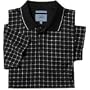 Dockers Mens Double Mercerized Windowpane Polo