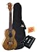 Lanikai SM-C Custom Series Spalted Mango Concert Ukulele Bundle with Gig Bag, Tuner, and Polishing Cloth