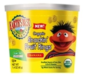 Earth's Best Organic Snackin' Fruit Rings Banana, 1.4 Ounce Cup (Pack of 12)