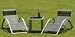 3 Piece Garden Sun Patio Lounger Set Black Silver