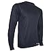 Polarmax Men's Double Base Layer Long Sleeve Crew Tee (Black, Large)