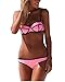 ReachMe Vibrant Triangle Push up Sexy Neoprene Padded Bikini Swimsuit Swimwear