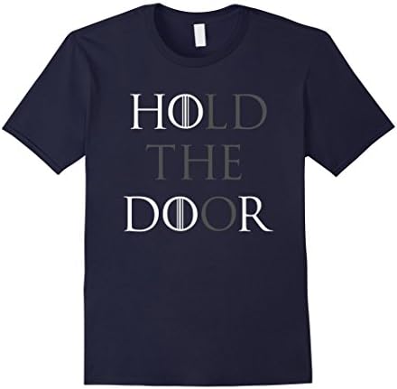 Men's Hold The Door T-Shirt Medium Navy