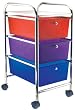 Advantus Cropper Hopper Home Center Rolling Cart, 3 Drawer Multi