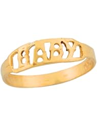 14k Yellow Gold Small Baby Celebration Cute Baby Ring