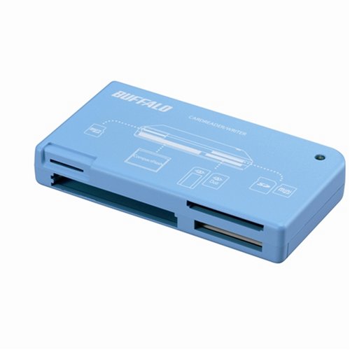 iBUFFALO カードリーダー/ライター 42+3メディア対応 ブルー BSCRA29U2BL