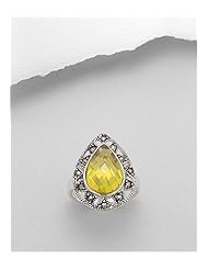 CZ Ring In 92.5 Sterling Silver