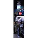 カーブにも取り付けられる フリースタイルライン 防水36LEDライト ホワイト 2本入り F235