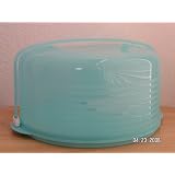 Click here to buy Tupperware Round Cake Taker in Carribbean Blue by .