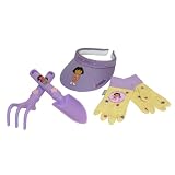 Dora 4-Piece Kids Garden Glove and Accessory Combo Pack, DE4-P7 by MidWest Gloves & Gear