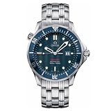 Omega Mens Seamaster 300M Quartz James Bond Blue Dial Watch #2221.80.00 by Omega