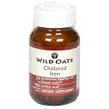 Wild Oats Chelated Iron Dietary Supplement Vegetarian Tablets, 29 mg, 180-Count Bottles (Pack of 2)
