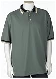 Mark VII Mens Stripe Collar Pique Polo