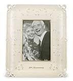 Lenox Wedding Promises Gold-Banded Ivory China 50th Anniversary 5-by-7-Inch Picture Frame