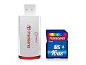 Transcend 16 GB SDHC Class 6 Flash Memory Card with USB Card Reader TS16GSDHC6-P2