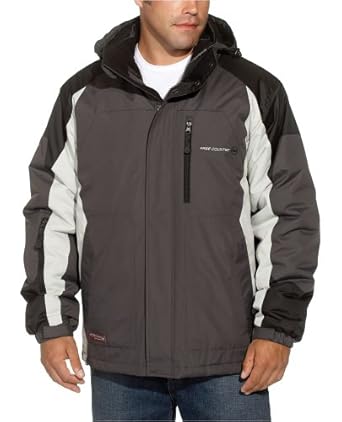 Free Country Men's Four-in-One Systems Jacket, Lead Pencil, Medium at Amazon Menâs Clothing 