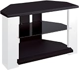 ユアサ 16~22インチ対応テレビ台 SCW-600WH(ブラック/ホワイト) <33622> 16インチ
