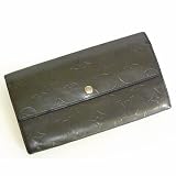 [中古][訳あり](ルイヴィトン)LOUIS VUITTON モノグラムマット 二つ折長財布 ノワール(ブラック) M65172 並行輸入