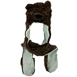 SW Mitten Animal Hat – Brown Bear W04S54F
