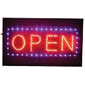 Hanging Rectangular Open Sign - Black/ Blue/ Red