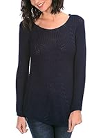 Never Paris Jersey Flore (Azul Oscuro)