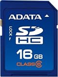 A-DATA 16 GB SDHC Class 6 Flash Memory Card 16GSDHC6 (Blue)