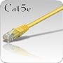 CAT 5e LAN Netzwerk Patch Kabel gelb 5m UTP
