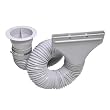 Exhaust Extension Hose Kit for Hobby Airbrush Spray Booth - Hose Extends up to 5.6 Feet (67 Inches)