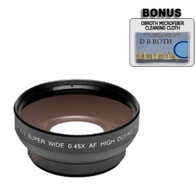 0 5x Digital Wide Angle Macro Professional Series Lens DB ROTH Micro Fiber Cloth For The Pansonic SDR S25 SDR S26 SD Camcorders