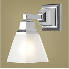Mission - 1 Light Mission Bathroom Vanity Wall Sconce Lighting Fixture - Polished Chrome -... by Livex Lighting