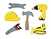 Fox Run Cookie Cutters, Set of 6, Construction, Metallic