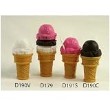 Fantazia D191-CH 9 Scoop Cone Sip Cup - Chocolate