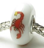 Beads Hunter Jewelry Scorpio Scorpion Lobster Murano Glass Bead Charm Fits Pandora Bracelet