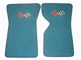 Smoke Gray 1976-1977 Corvette Carpet Floor Mats 80/20