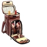 Picnic Time Avanti Premium Tote w/Deluxe Wine and Cheese Service for 2