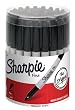 Sharpie Fine Point Permanent Marker, Black (Canister with 36 Pens)
