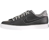 IMAGE OF Nike Sweet Classic Leather Mens Tennis Shoes [318333-032] Black/Black-Medium Grey-White Mens Shoes 318333-032-11.5