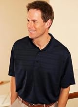 Anaconda Sports&reg; 910 Men's Texture Stripe Polo Shirt (Call 1-800-327-0074 to order)