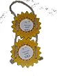 Hermitage Pottery-Home Styles-Double Hanging Wooden Photo Frame