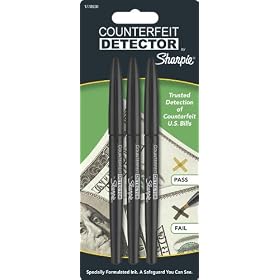 Sharpie Counterfeit Detector Markers, 3 Markers (1778830)