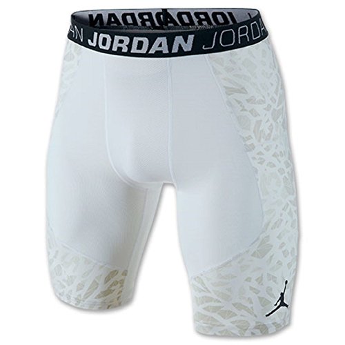 Jordan Men's Nike Dri-Fit Dominate 2.0 Compression Shorts-White/Grey