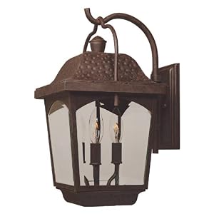 World Imports Lighting 9202-89 Ayrs Outdoor Exterior 3-Light Wall Lantern, Bronze by 
