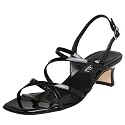VANELi Women's Winner Sandal,Black Patent,8.5 N