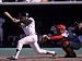 San Francisco Giants Willie Mays at Bat, Cincinnati Reds Catcher Johnny Bench Behind the Plate Artists Premium Photographic Poster Print by John Dominis, 18x24