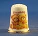 Porcelain China Collectable Thimble - Friendship -- Free Gift Box
