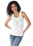 MLB Women's Detroit Tigers Cotton Racer Back Ladies Tank (White, Large)