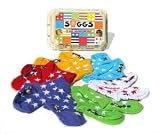 Soggs 6 pairs of star design socks in an egg carton