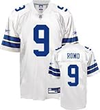 Tony Romo Jersey: Reebok White Replica #9 Dallas Cowboys Jersey