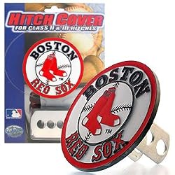 Boston Red Sox Large Zinc Trailer Hitch Cover - MLB Baseball Fan Shop Sports Team Merchandise