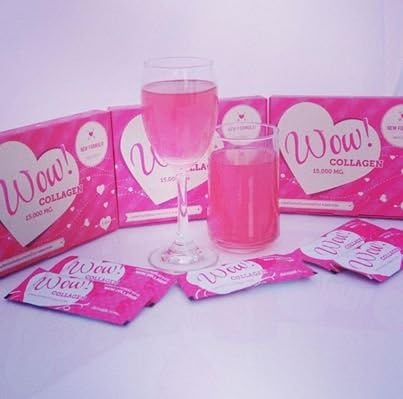 2 Boxes Wow Collagen 15000 Mg Whitening Ligthening Acne Anti Aging 5 Sachets